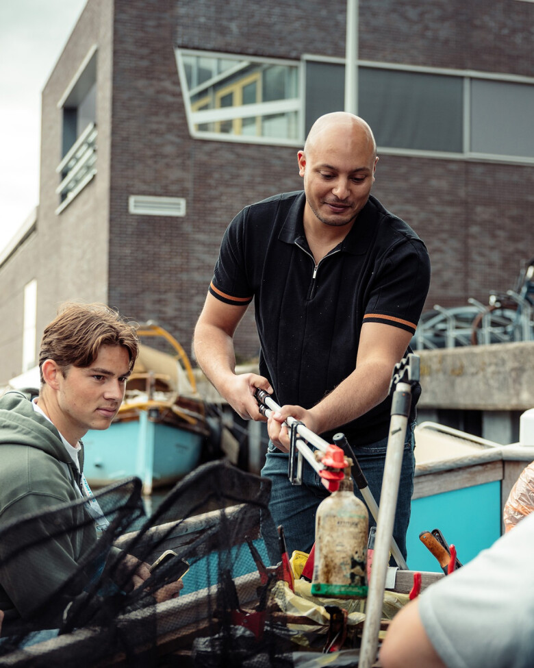 Plastic vissen in Amsterdam