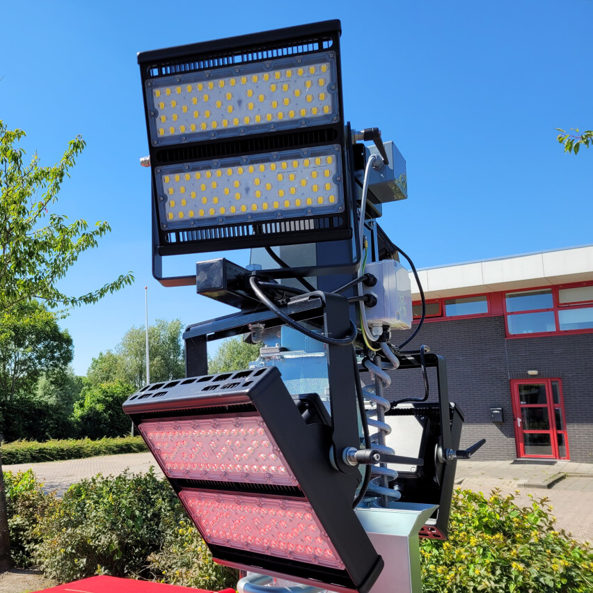 Stationaire Lichtmastaggregaat 4x350W LED 2