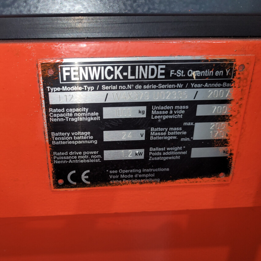 Linde L12 stapelaar 5