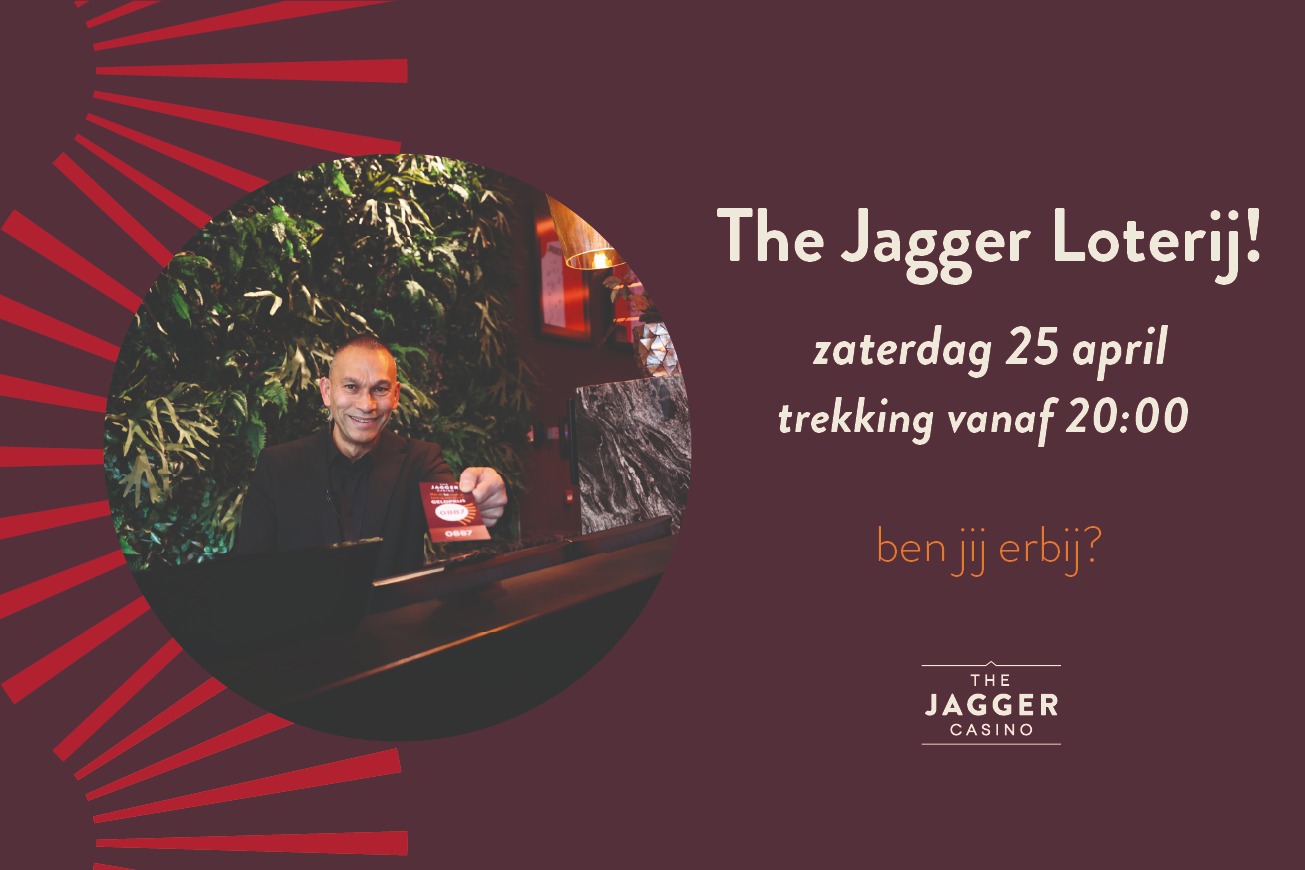 The Jagger Loterij | zaterdag 25 april | Winschoten