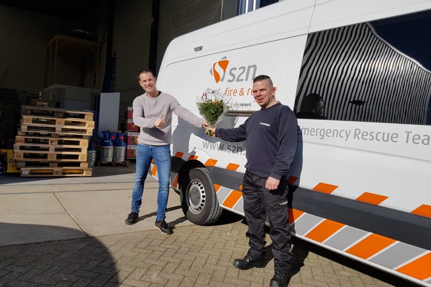 Collega in het zonnetje gezet