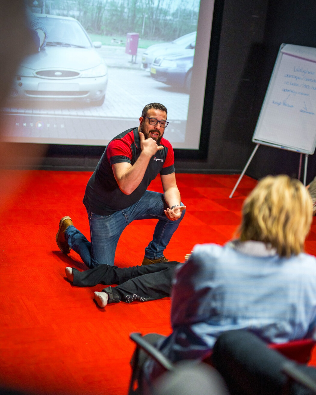 Praktijktraining tijdens een BHV cursus in Groningen