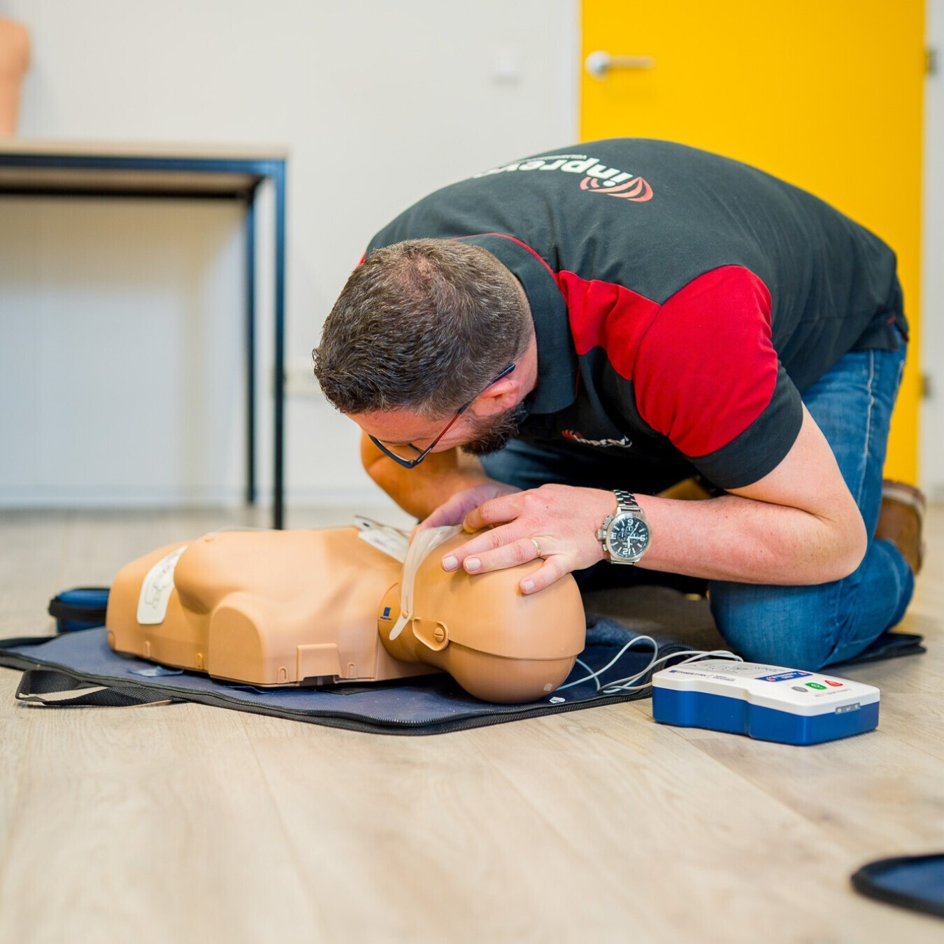 Scenariobased oefenen tijdens een BHV cursus Heerhugowaard