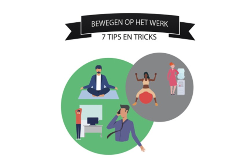Bewegen op het werk, 7 tips en tricks.