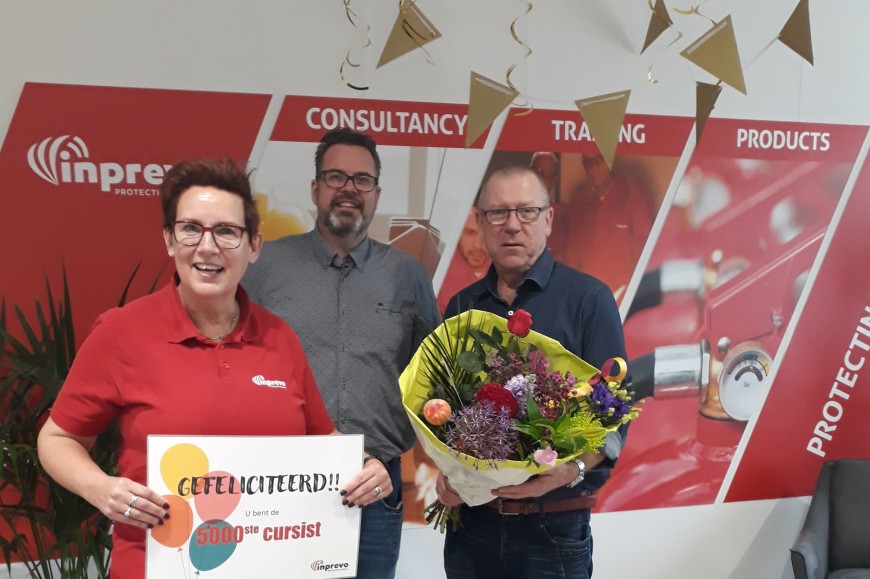 5000 ste cursist van 2022  bij Inprevo