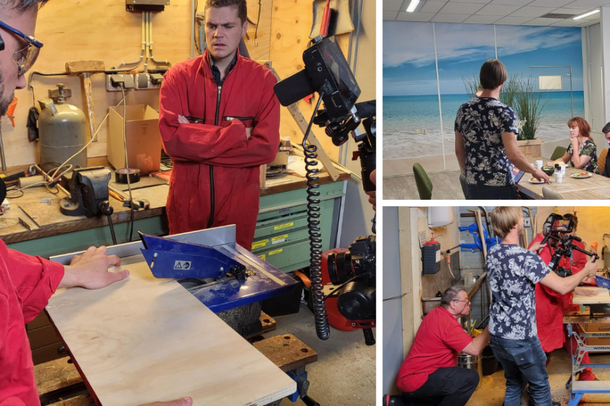 Opnamedag voor nieuwe scenario EHBO filmpjes