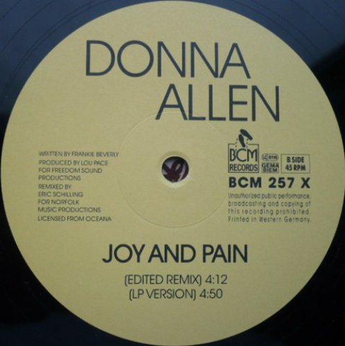 Joy And Pain (12" Remix)