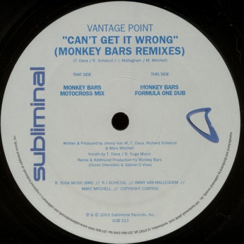 Can't Get It Wrong (Monkey Bars Mixes)