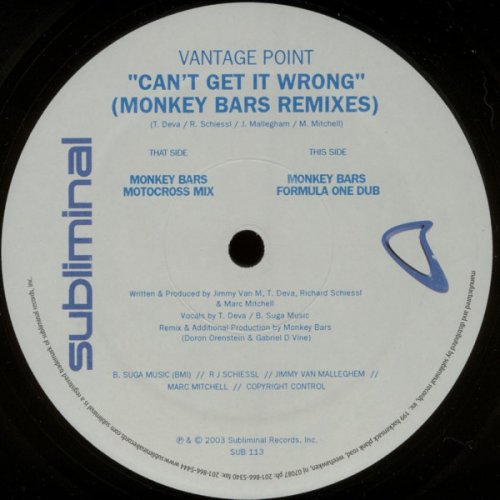 Can't Get It Wrong (Monkey Bars Mixes)