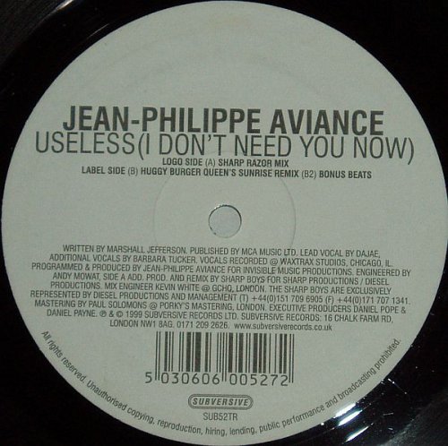 Useless (I Don't Need You Now)