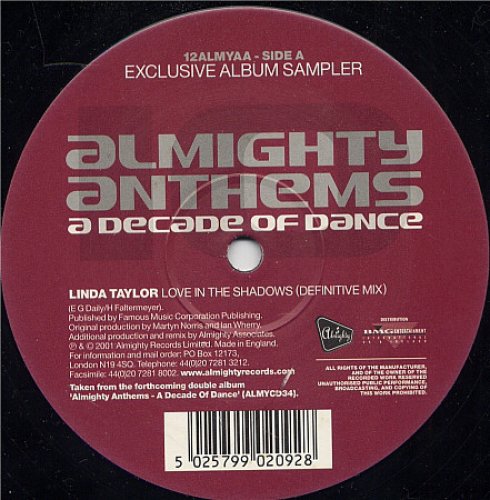 Almighty Anthems - A Decade Of Dance