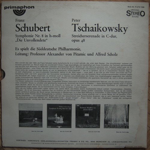 Symphonie Nr.8 In H-Moll "Die Unvollendete" - "Streicherserenade"