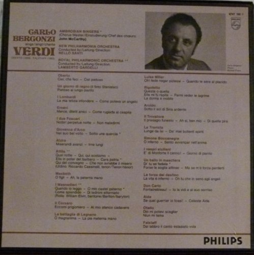 Carlo Bergonzi Sings Verdi