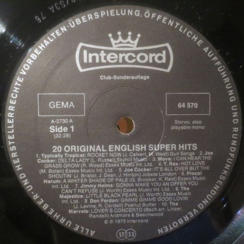 20 Original English Super Hits