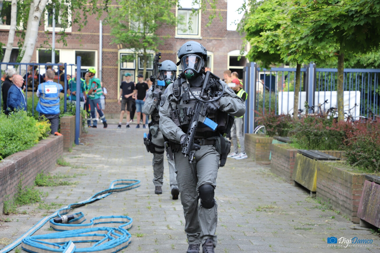 Grootschalige oefening met hulpverlening én leerlingen van de PM