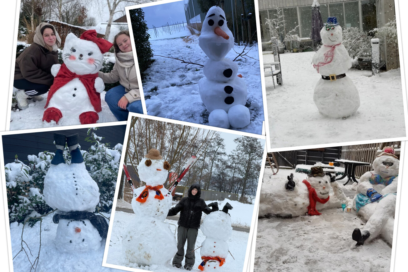 Sneeuwpret op de CSG Prins Maurits