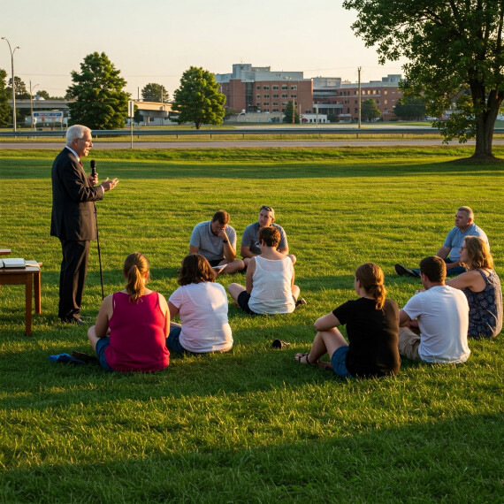 Voorganger vervolgd voor openlucht preek in abortus-bufferzone