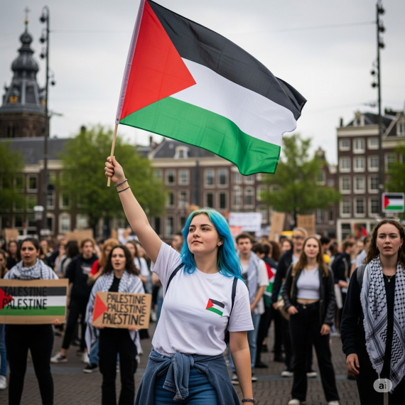 Joodse studenten verlaten universiteiten Amsterdam