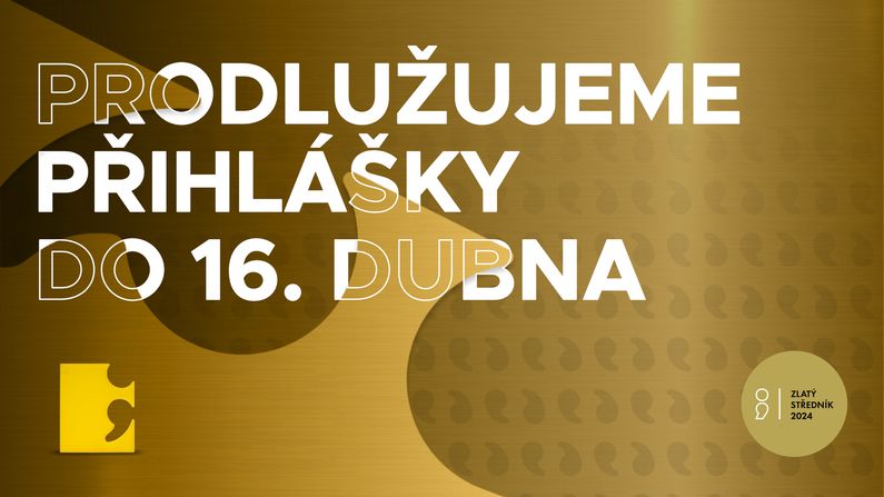 Zlatý středník prodlužuje čas na podání přihlášek do 16. dubna