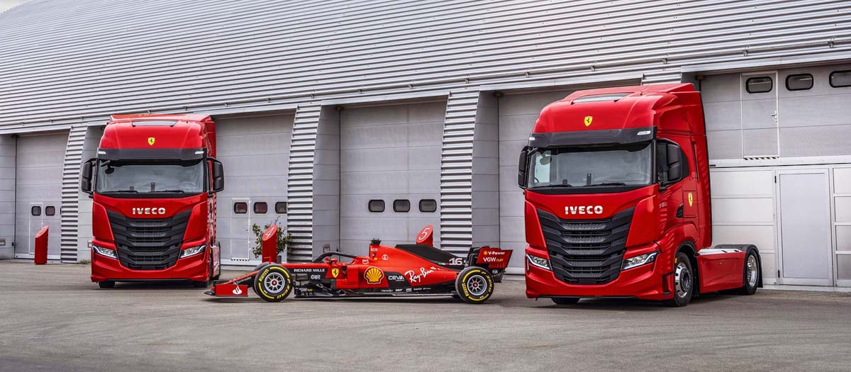IVECO dodává dvě vozidla IVECO S-Way pro Scuderii Ferrari
