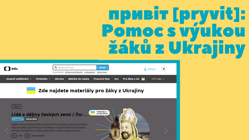 Vítěz kategorie Společenská odpovědnost, udržitelnost a ESG pomohl s výukou žáků z Ukrajiny