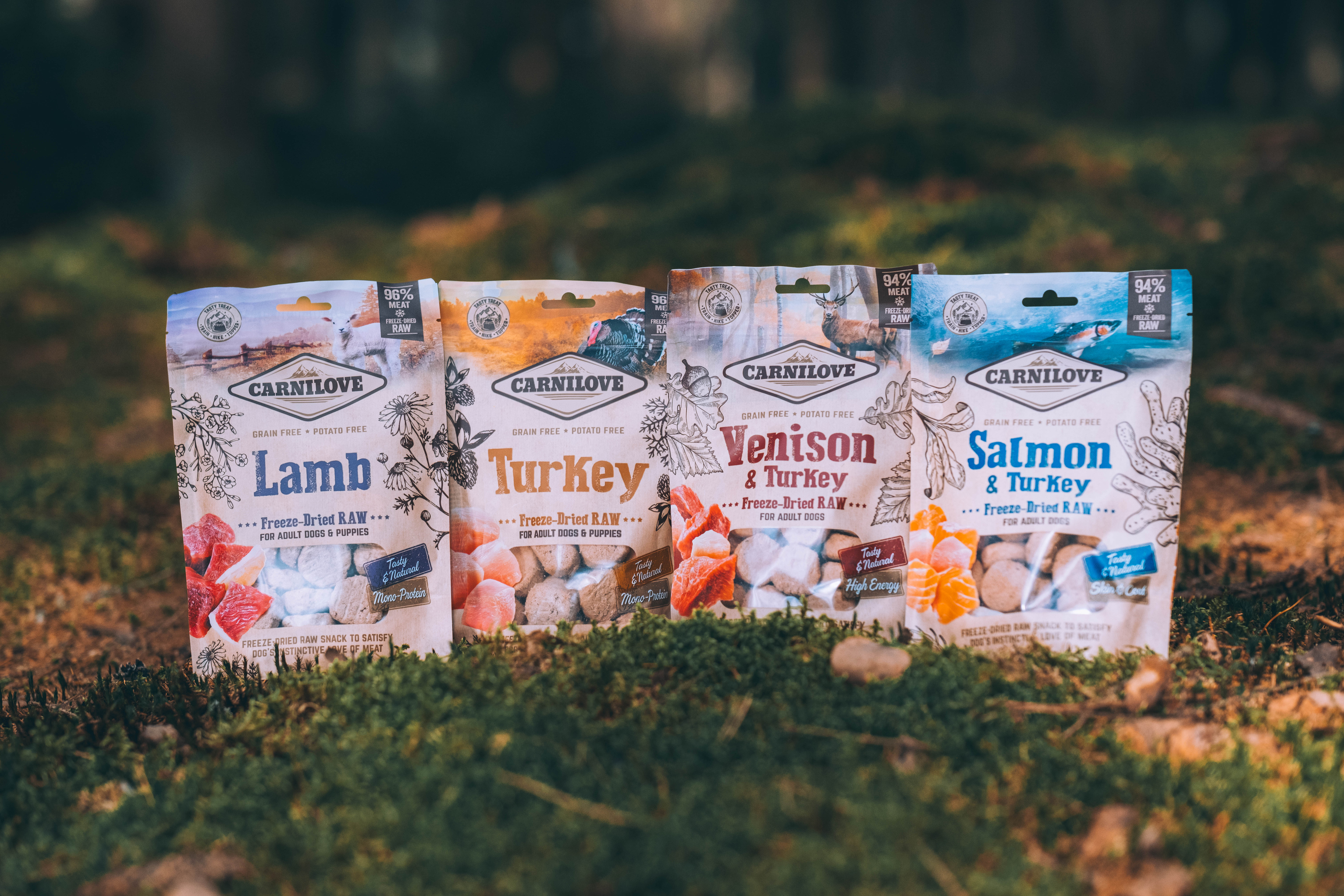 Mrazem sušené masové pamlsky Carnilove Raw Freeze,  
tak vypadá motivace