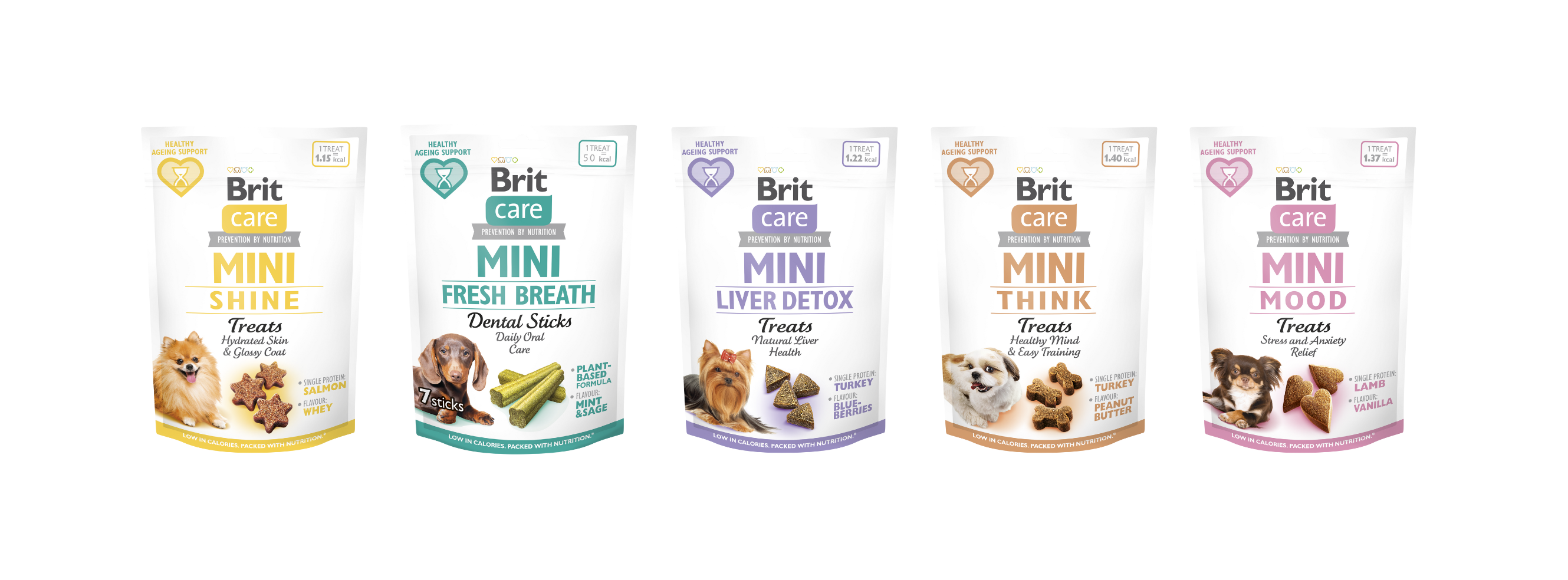 BRIT CARE MINI SNACKS
Jak podpořit zdraví mini plemen správnou výživou?