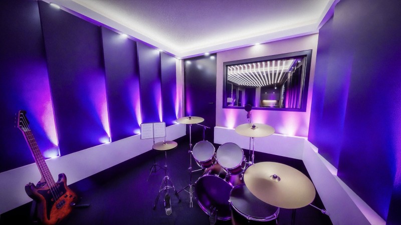 Design d'un studio d'enregistrement de musique à Paris