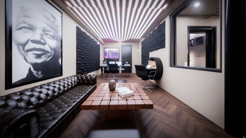 Design d'un studio d'enregistrement de musique à Paris