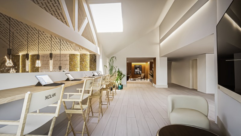 Mezzanine pour travailler au calme