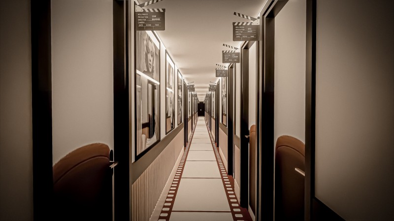 Couloir menant aux chambres
