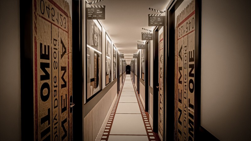 Couloir menant aux chambres