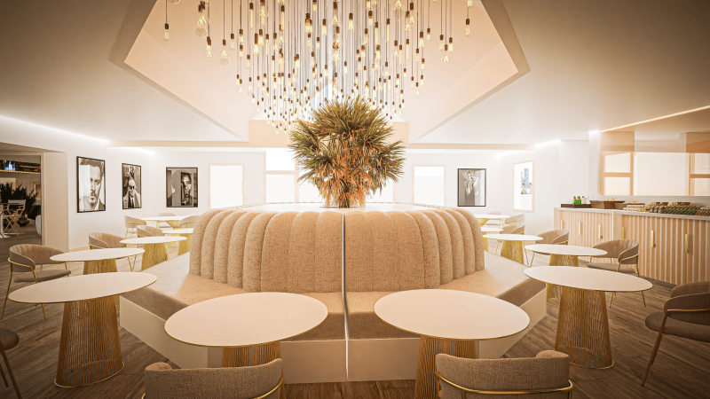 Canapé design pour l'ilot central