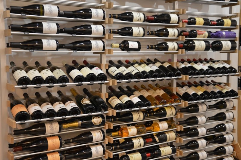mise en place des bouteilles