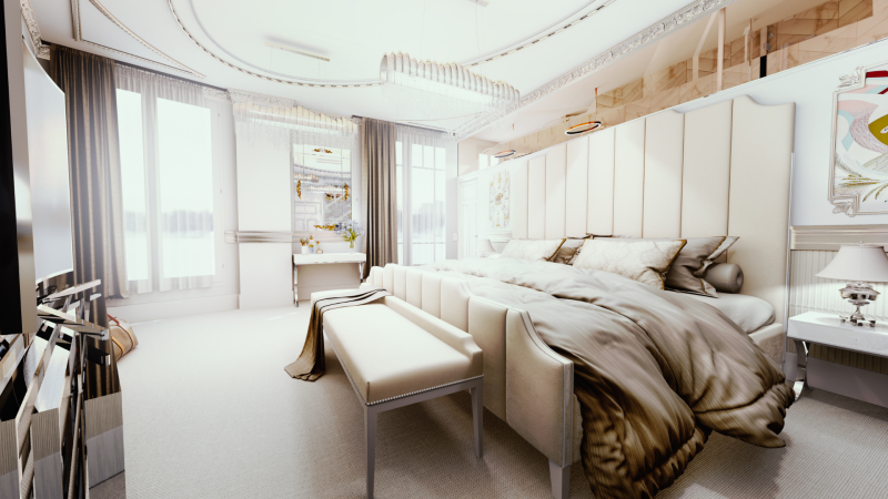 Rénovation et conception 3D d'une chambre Parisienne