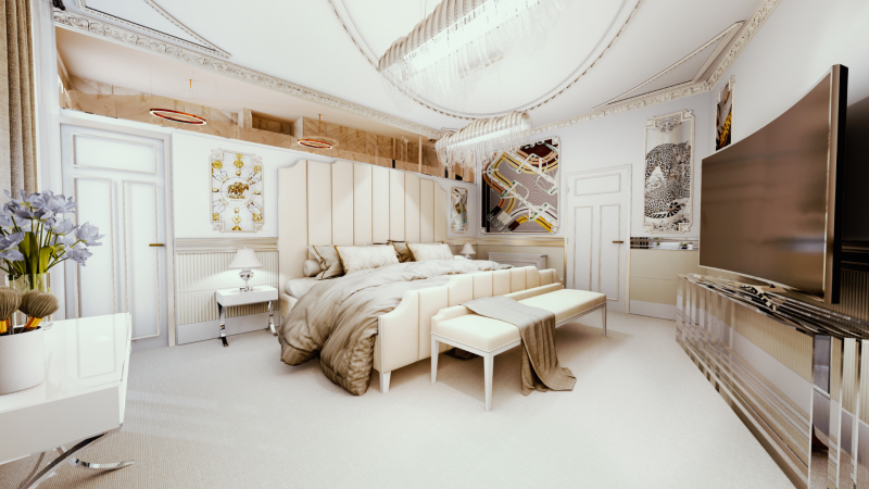 Rénovation et conception 3D d'une chambre Parisienne