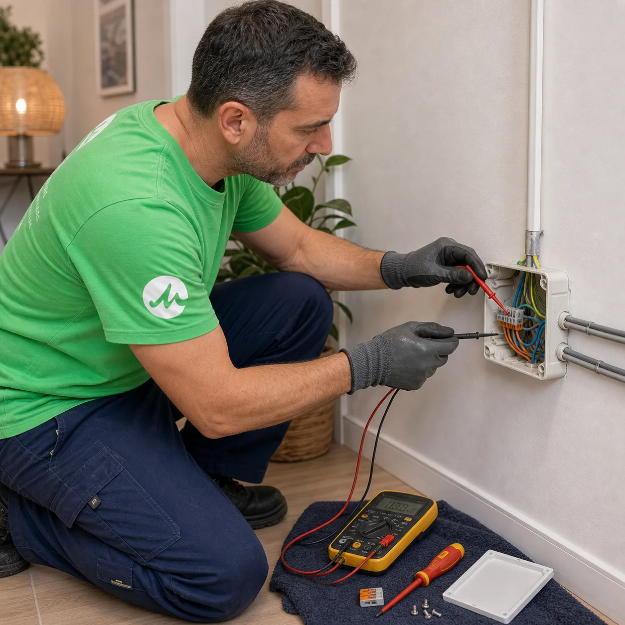 Recherche et réparation d'une panne électrique réseau