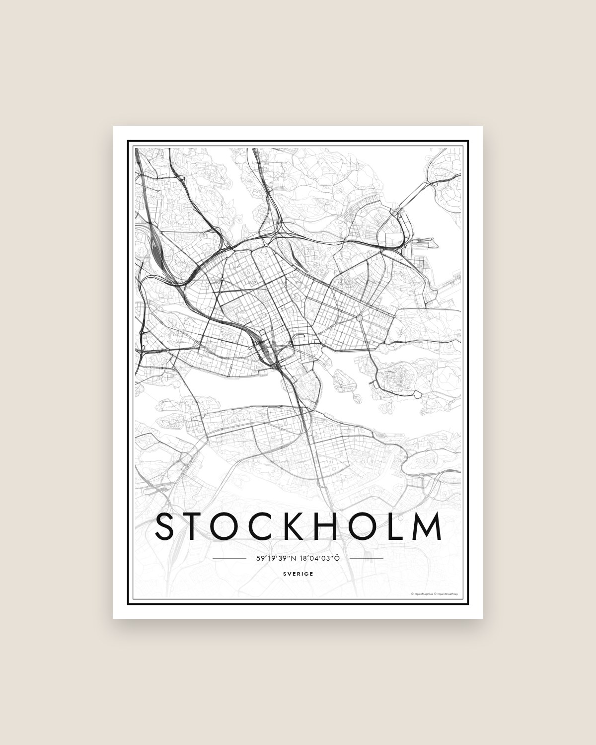 Personlig kartposter