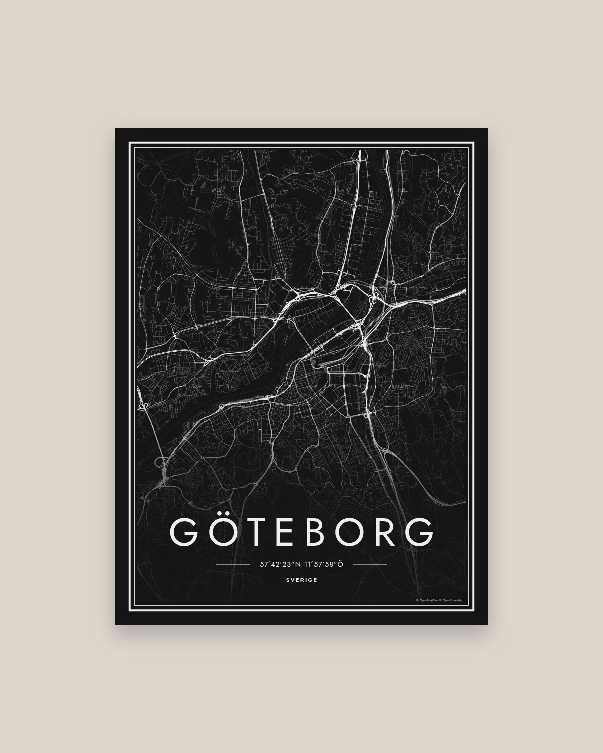 Personlig kartposter