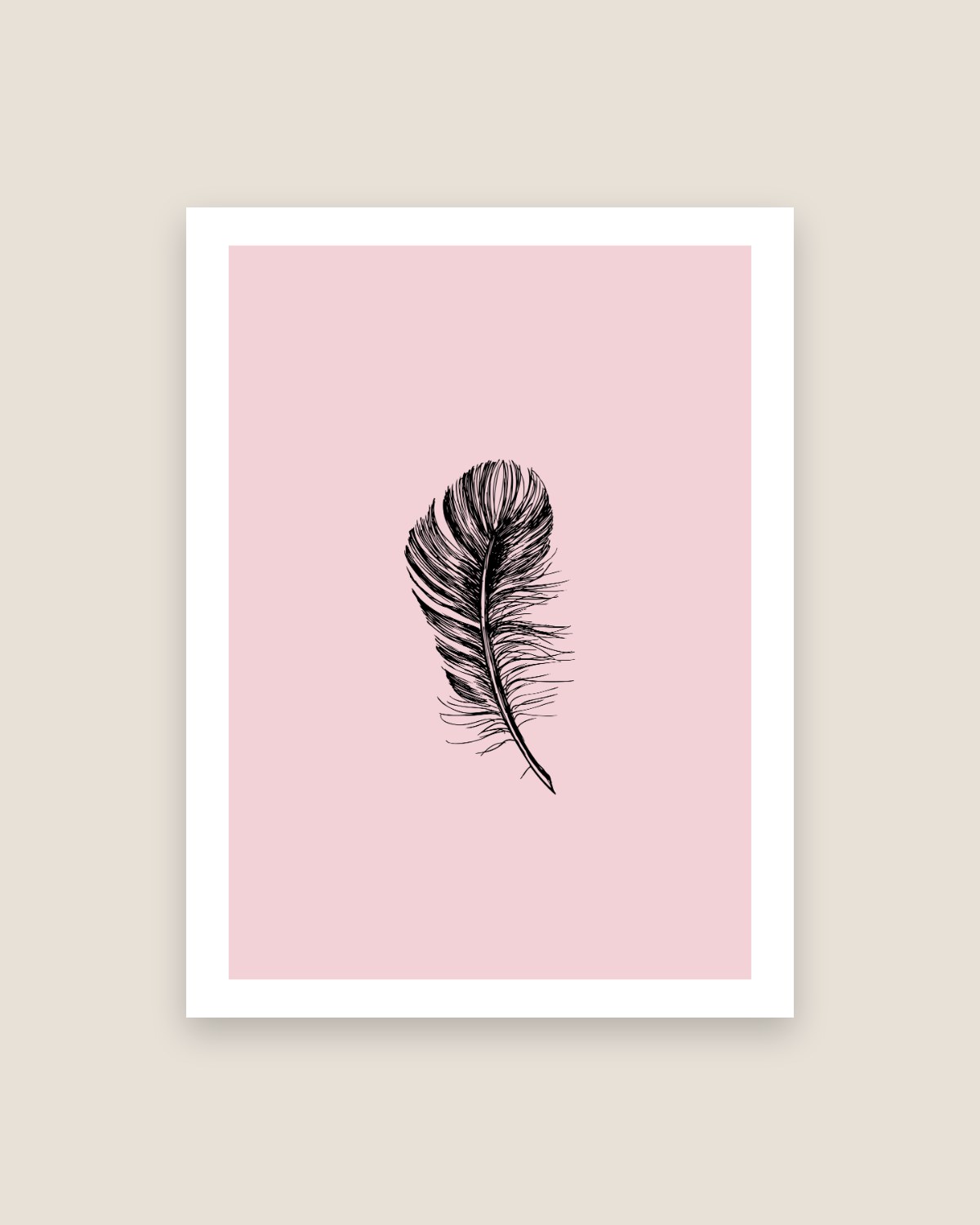 Svart fjäder poster