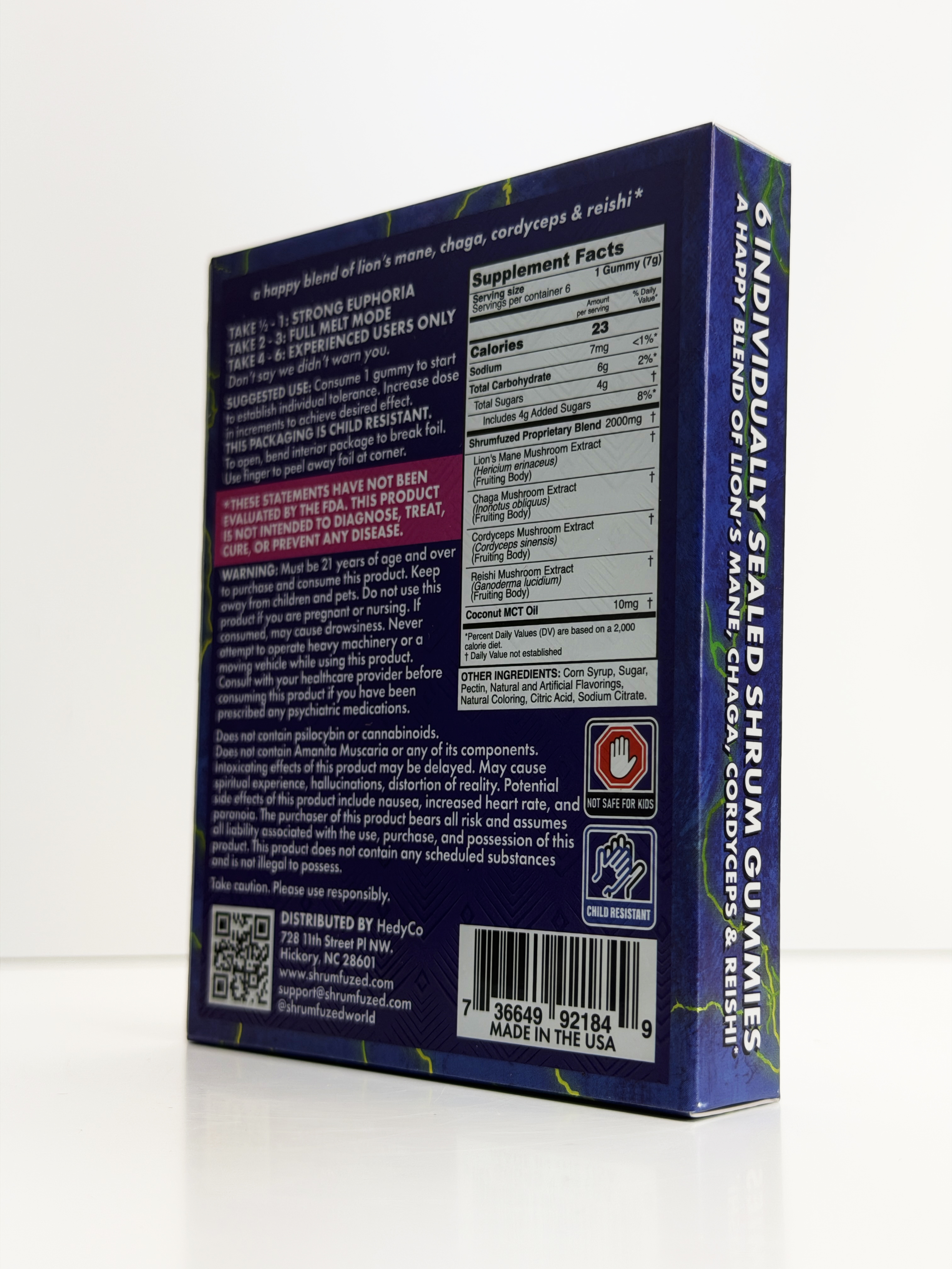 Underdogs Lab Shrumfuzed MAX 6pk|2000mg Gummies-Sour Watermelon — alternate view 6