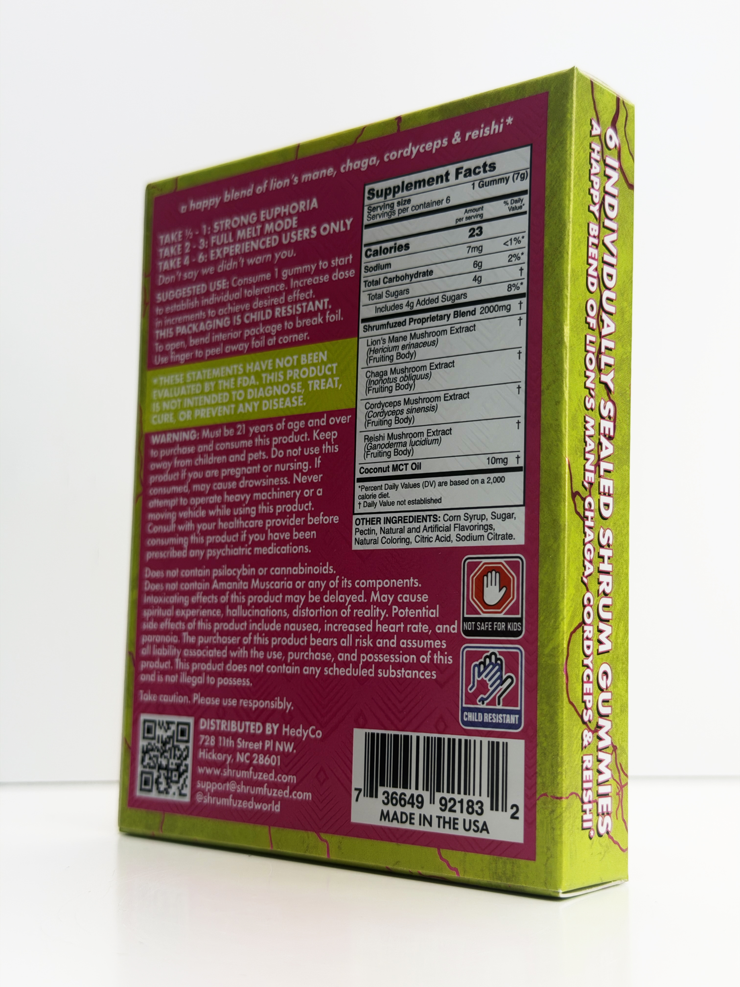 Underdogs Lab Shrumfuzed MAX 6pk|2000mg Gummies-Sour Watermelon — alternate view 8