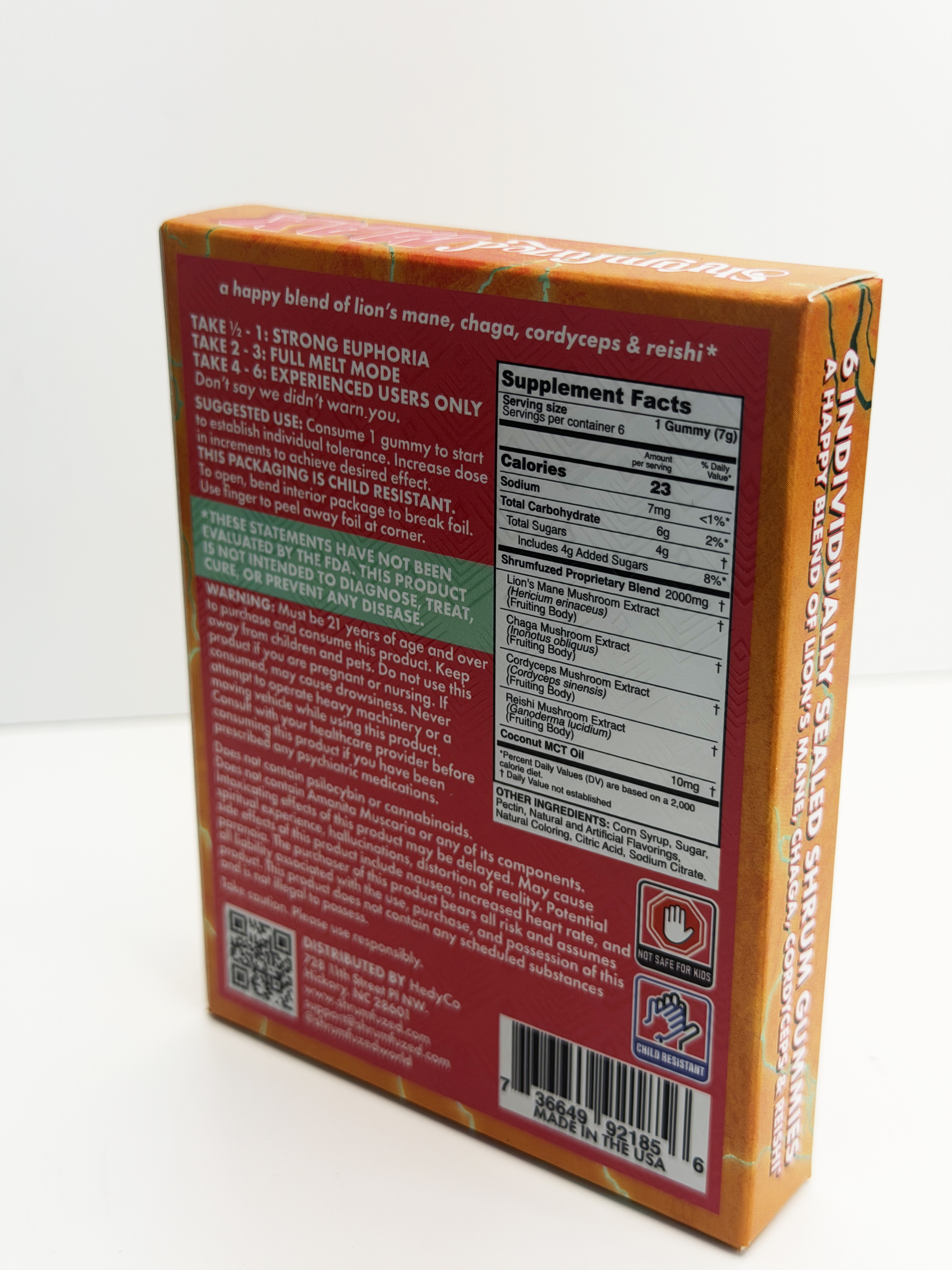 Underdogs Lab Shrumfuzed MAX 6pk|2000mg Gummies-Sour Watermelon — alternate view 10