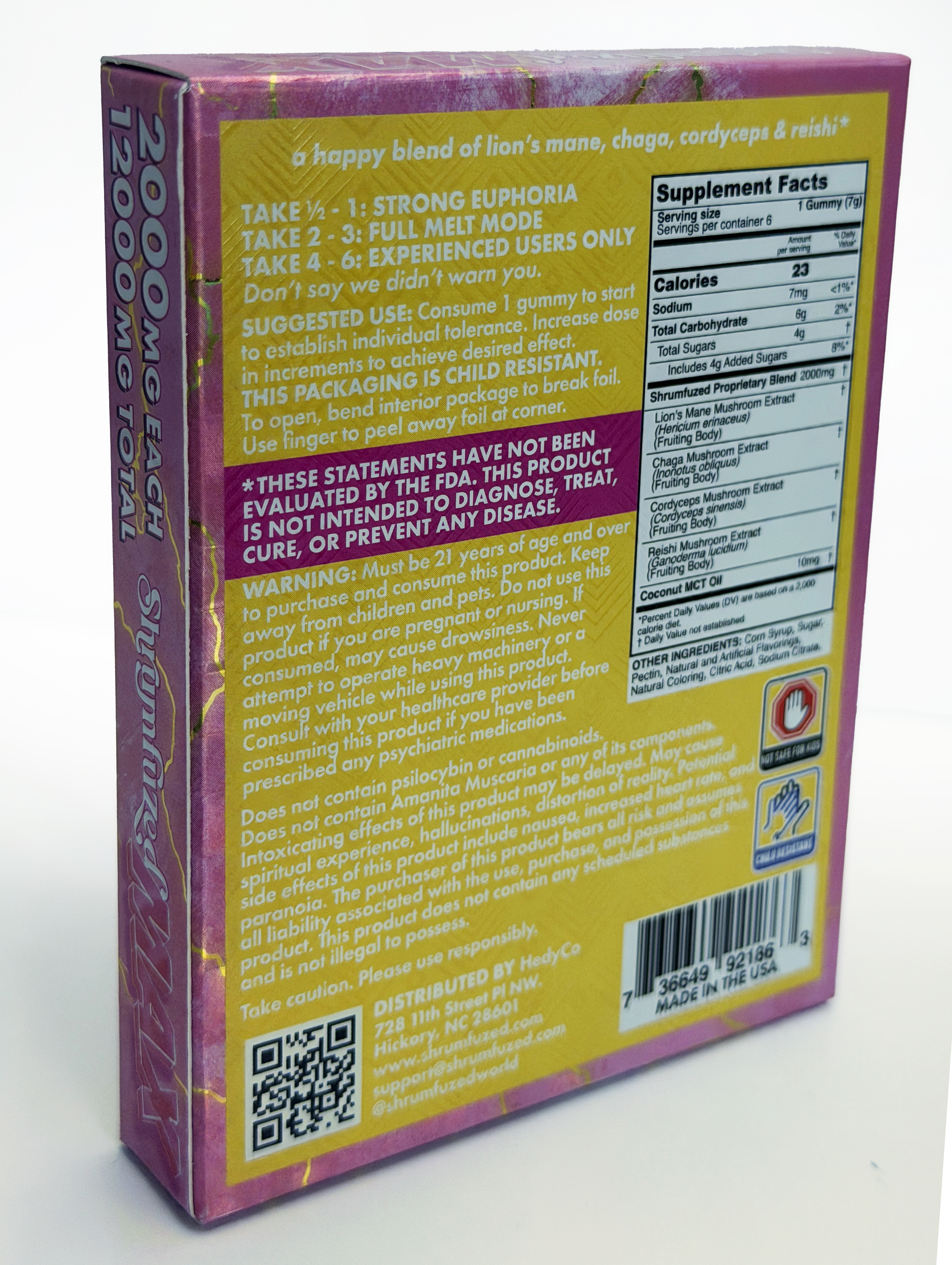 Underdogs Lab Shrumfuzed MAX 6pk|2000mg Gummies-Sour Watermelon — alternate view 12