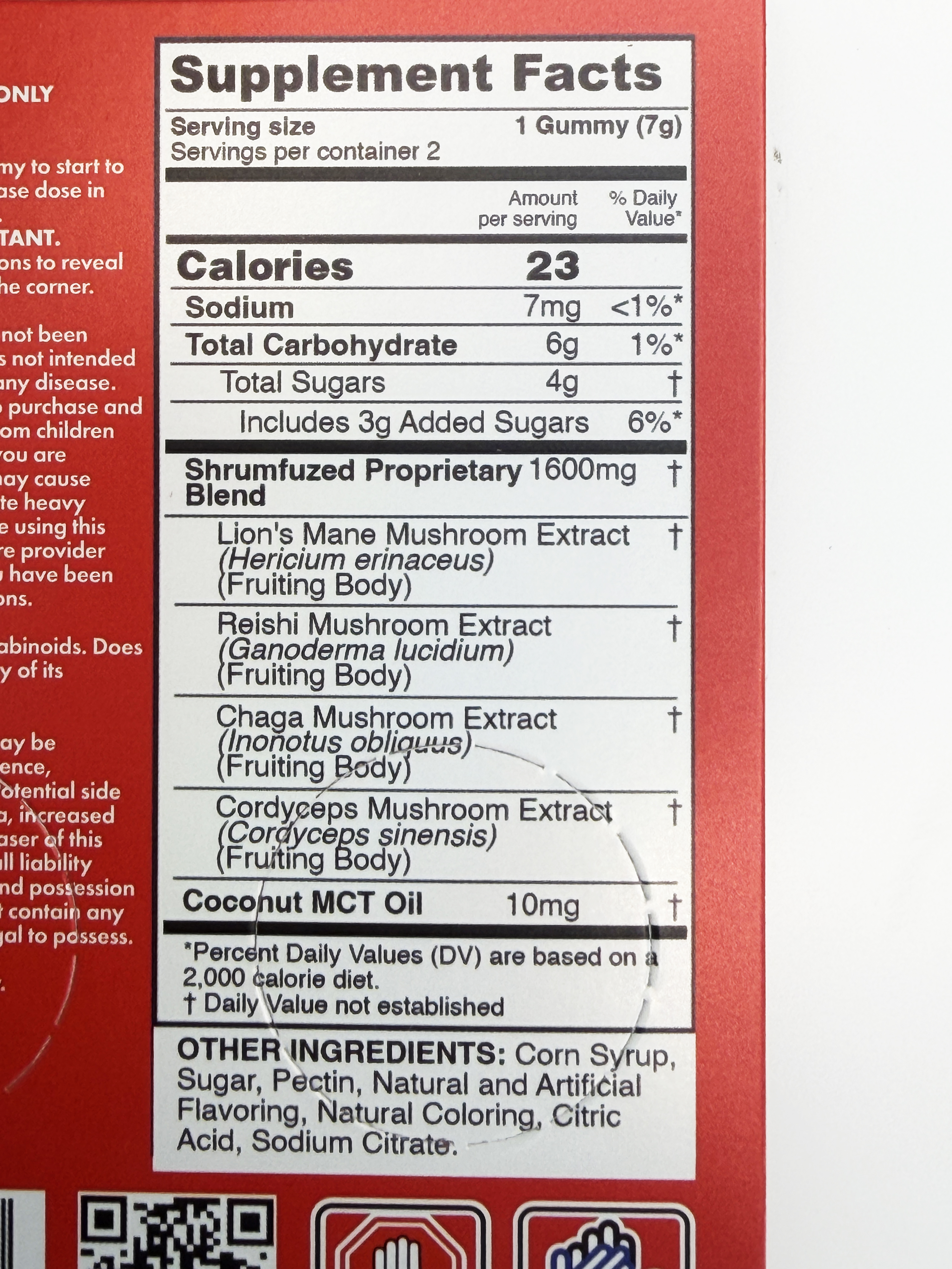 Underdogs Lab Shrumfuzed MAX Gummies 1600mg Each (2ct/pk)-Strawmelon — alternate view 10