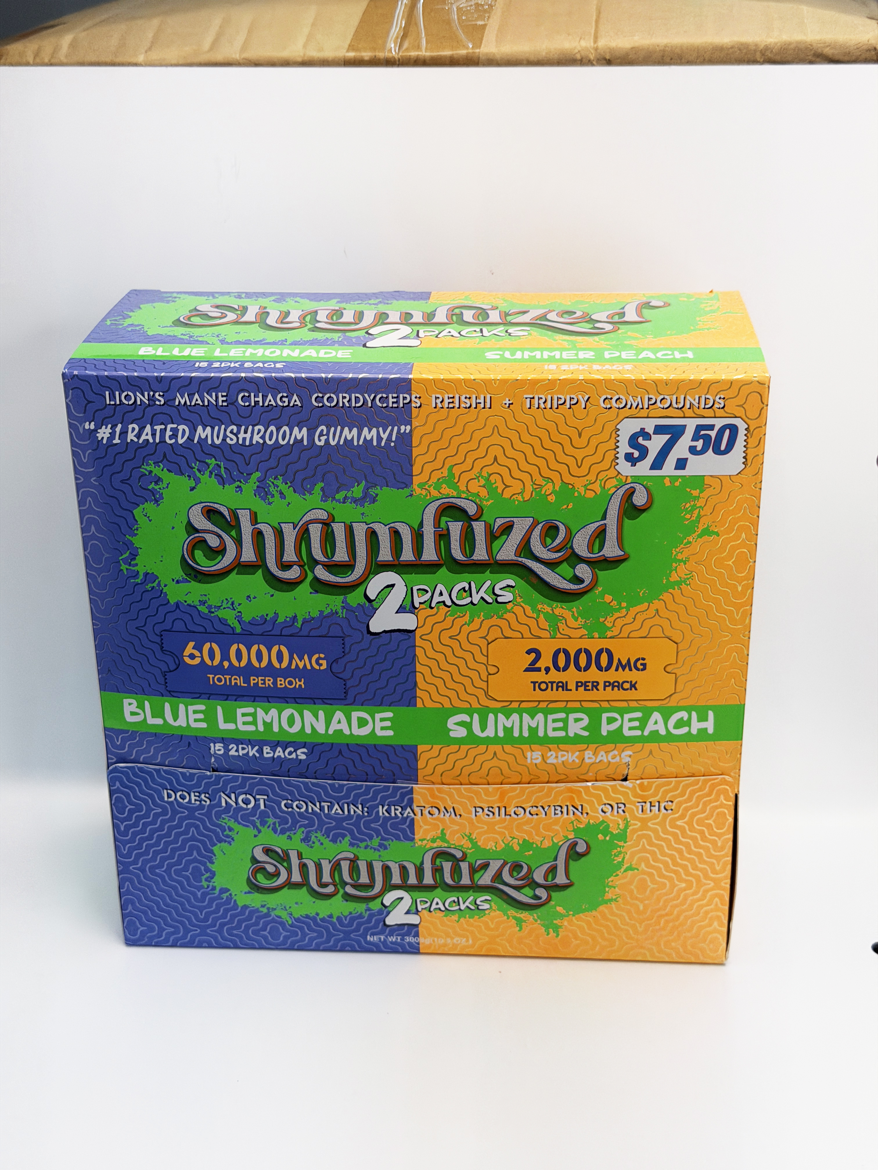 Underdogs Lab Shrumfuzed 2pk | 2000 mg Mushroom Gummies -Sweet Pear + Traopical Pineapple — alternate view 7