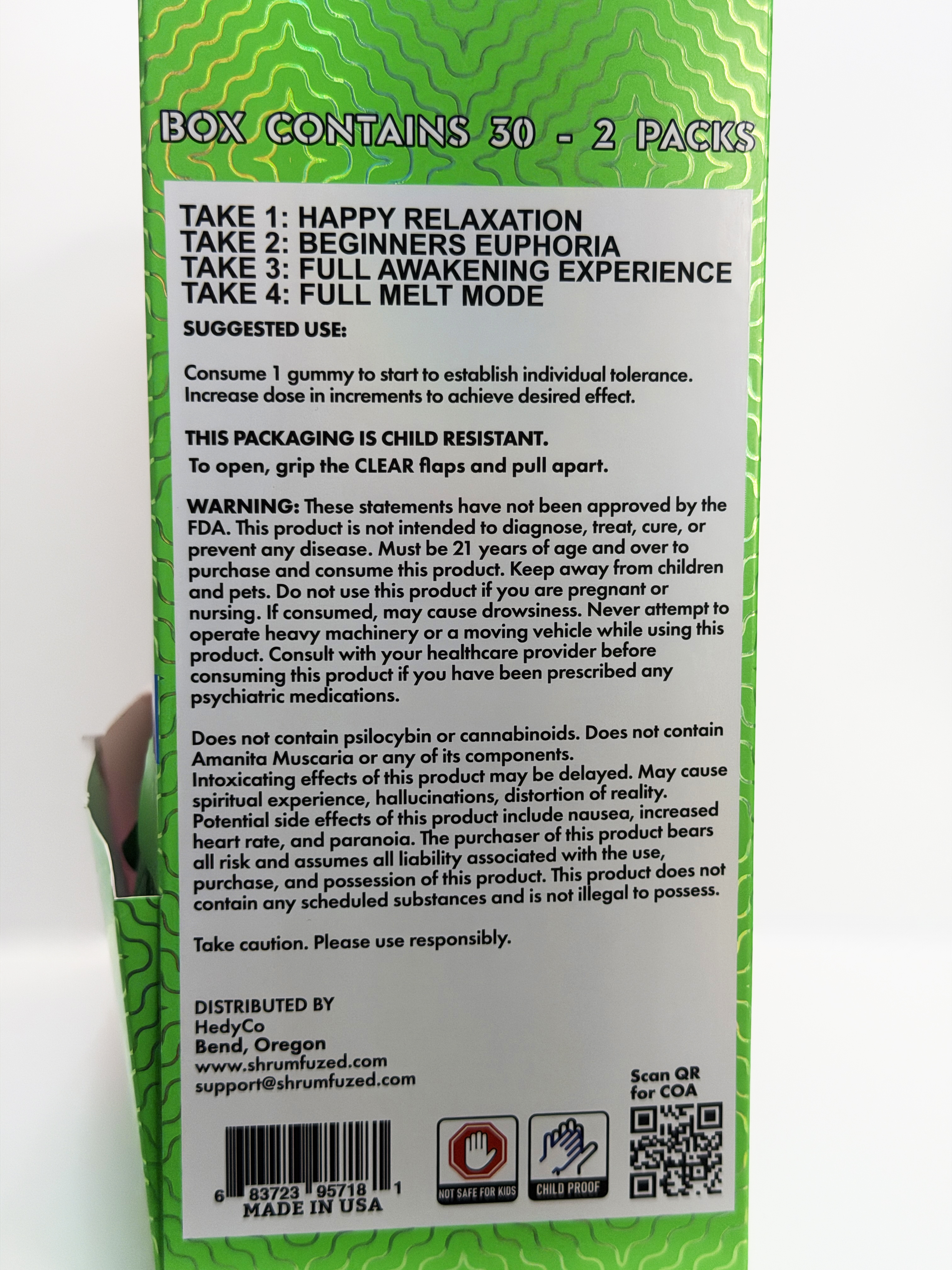 Underdogs Lab Shrumfuzed 2pk | 2000 mg Mushroom Gummies -Sweet Pear + Traopical Pineapple — alternate view 9