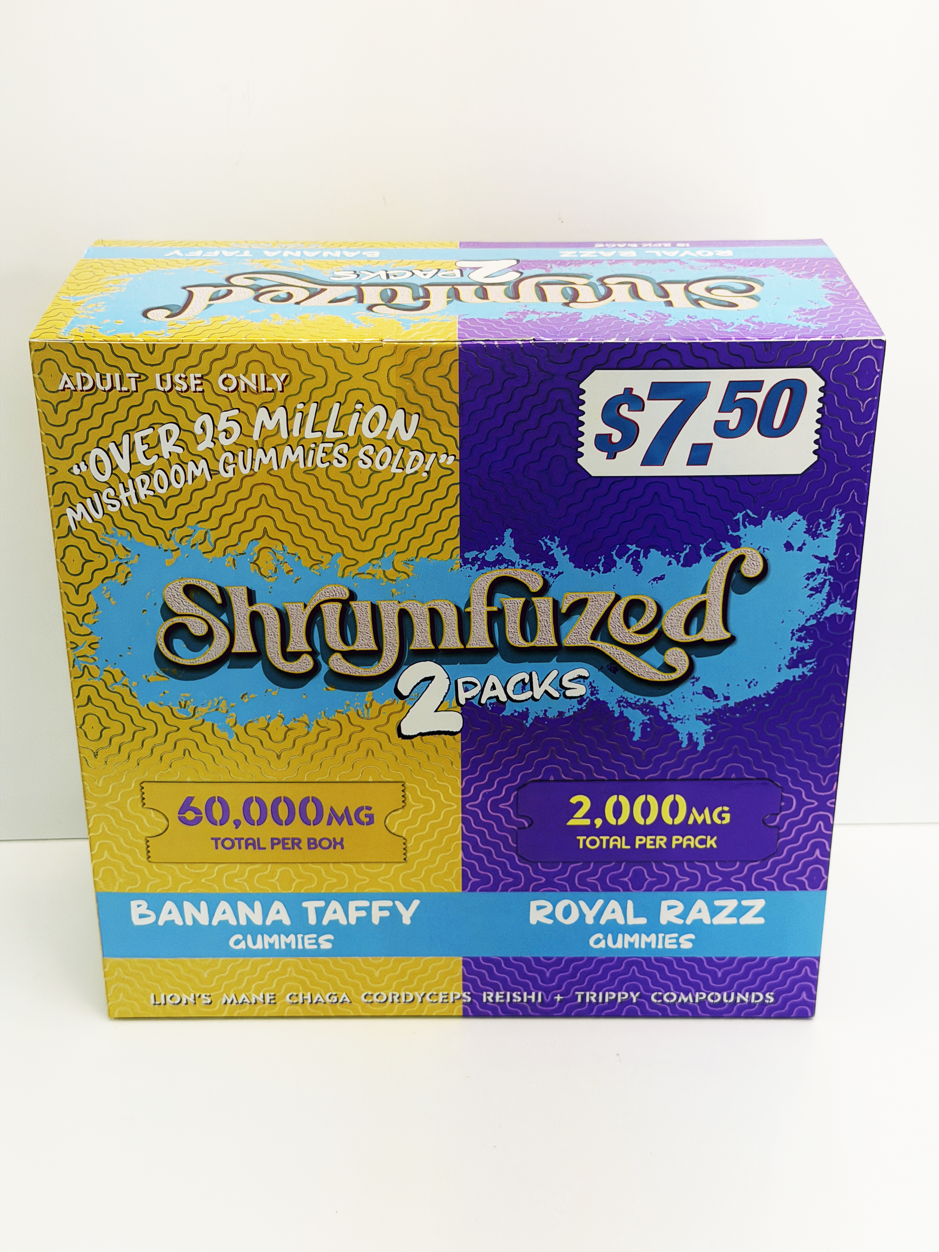 Underdogs Lab Shrumfuzed 2pk | 2000 mg Mushroom Gummies -Sweet Pear + Traopical Pineapple — alternate view 4