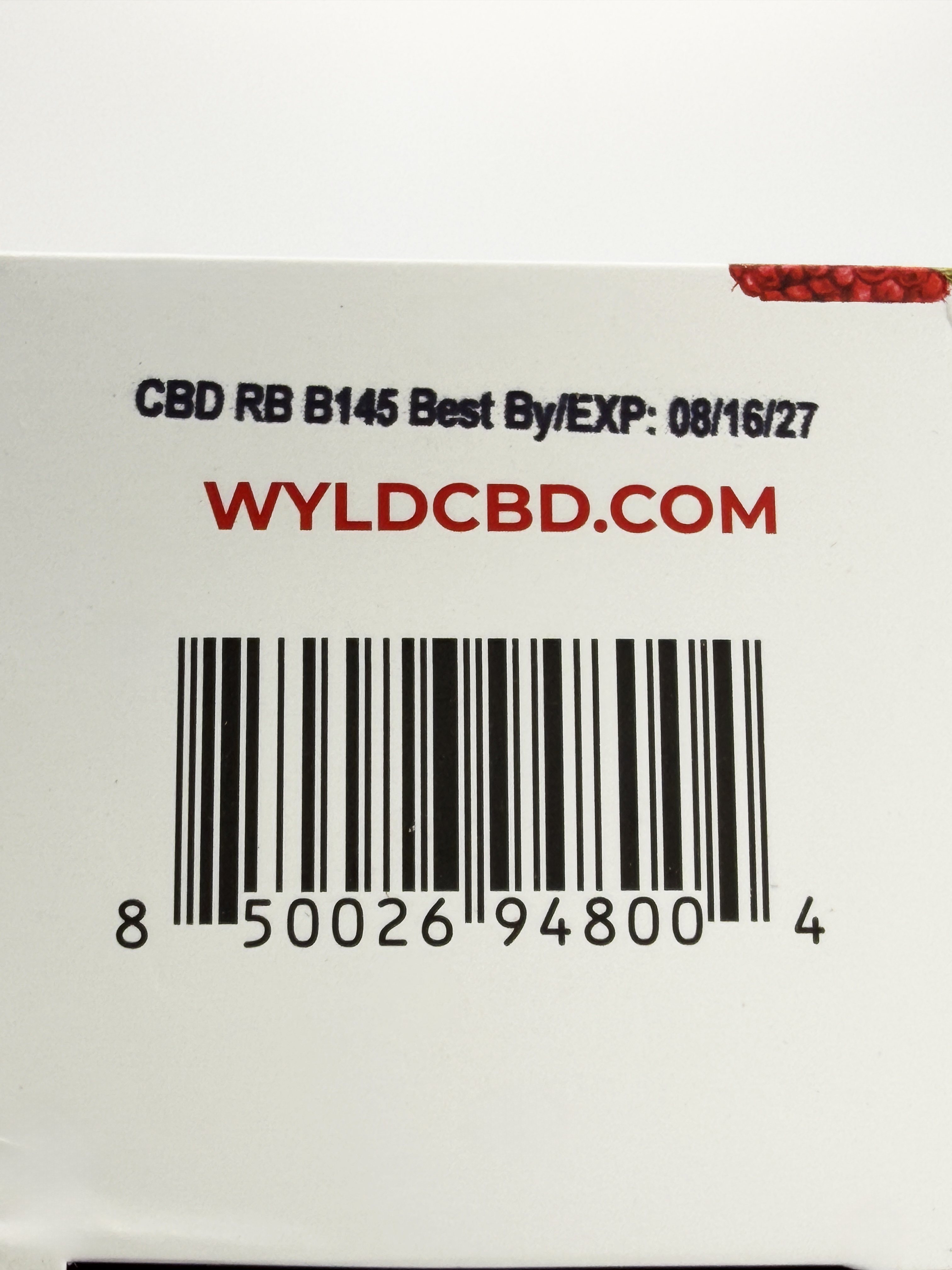 Underdogs Lab WYLD CBD Gummies-1000mg Raspberry — Raspberry — alternate view 5
