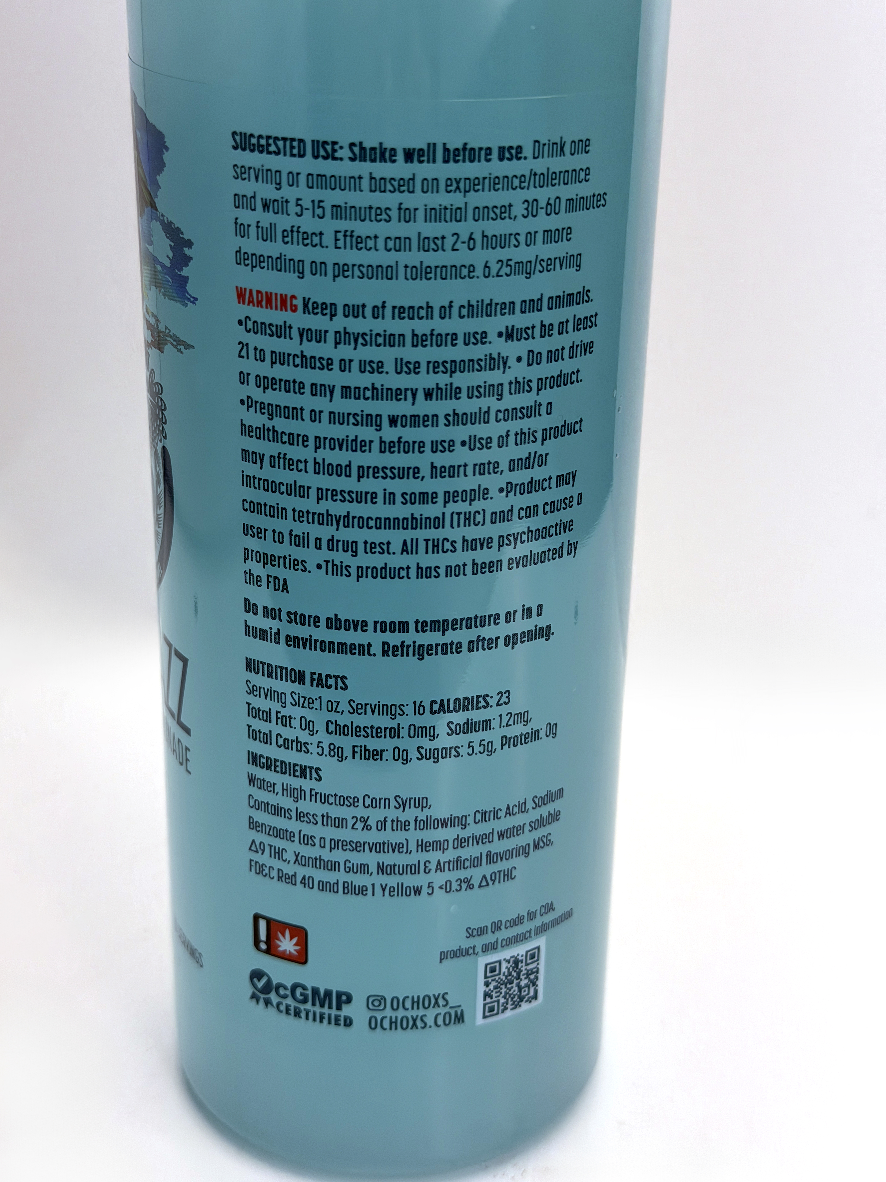 Underdogs Lab OCHOxs Juice 100mg Delta 9 - Higher Level Lemonade — alternate view 6